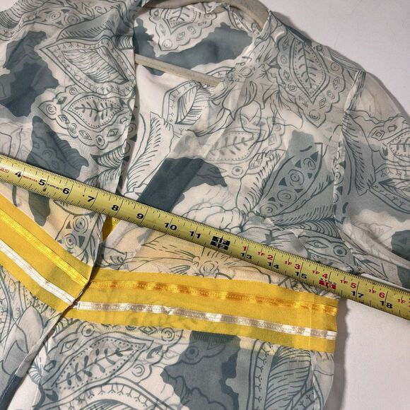 Elizabeth Gillett Silk Coquette Top Size S Sheer Light Weight Boho Forest Fairy - Picture 4 of 6